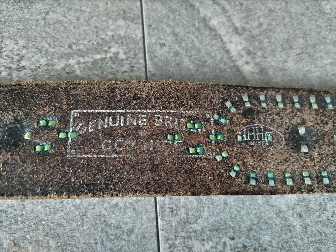 リアルマッコイズ　H.h.heiser スタッズベルト　ビンテージ　50s　34