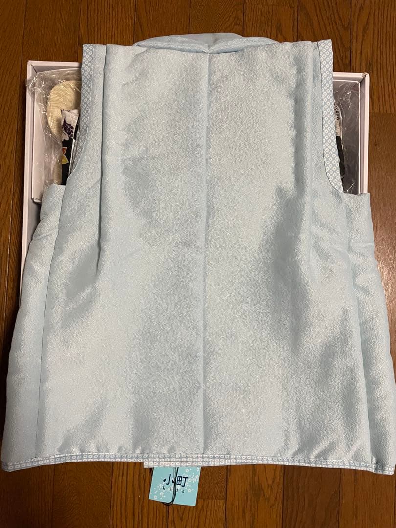 七五三 男の子 3歳 被布セット 小町kids 【鷹と松に七宝】 10点セット