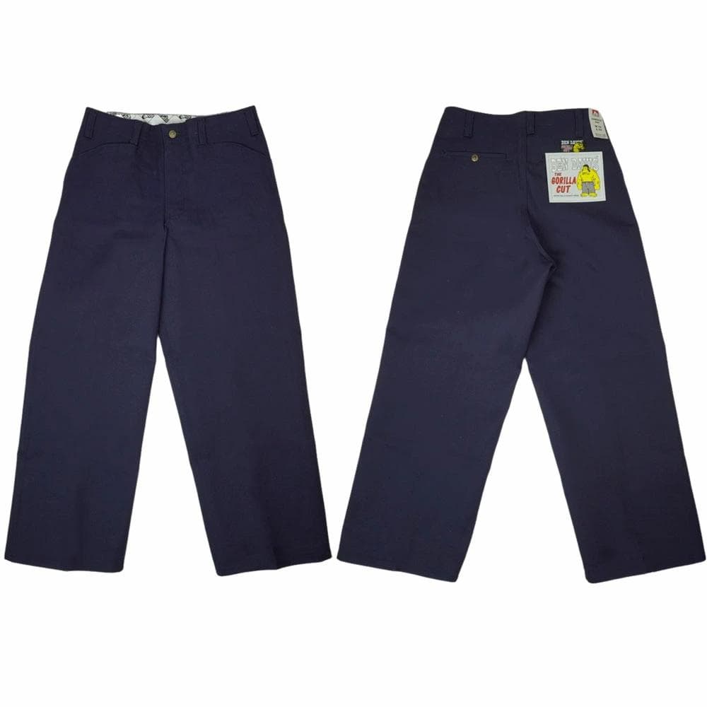 新品ネイビー紺W30ベンデイビスbendavisゴリラカットワークパンツ