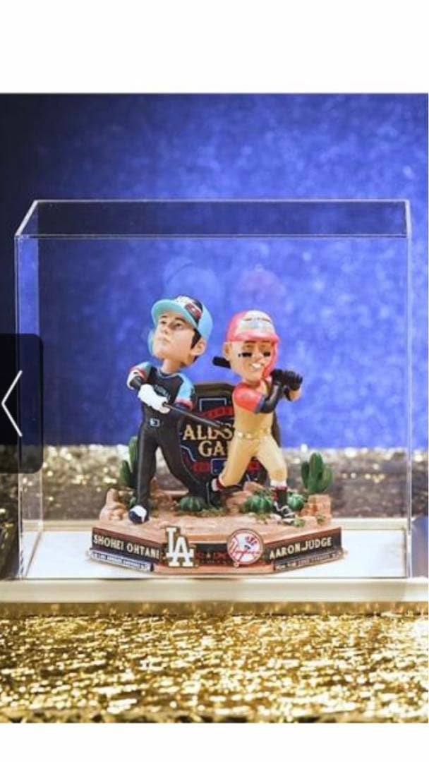 大谷翔平&ジャッジ　2024年オールスター出場記念ミニバブルヘッド人形特別セット