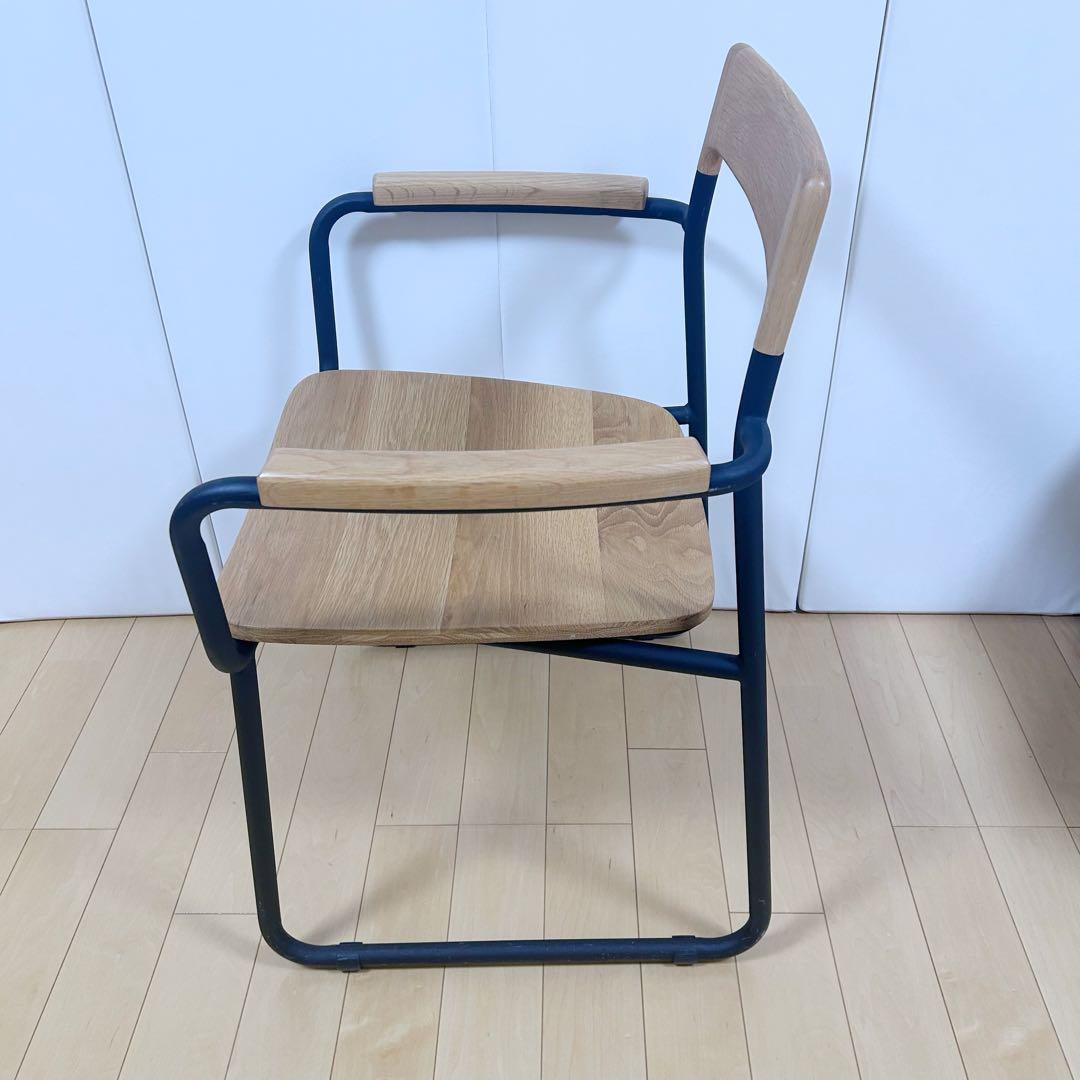 北欧 モリヨシ Flo POKKYARMCHAR ナラ材 アーム付き 天然木希少