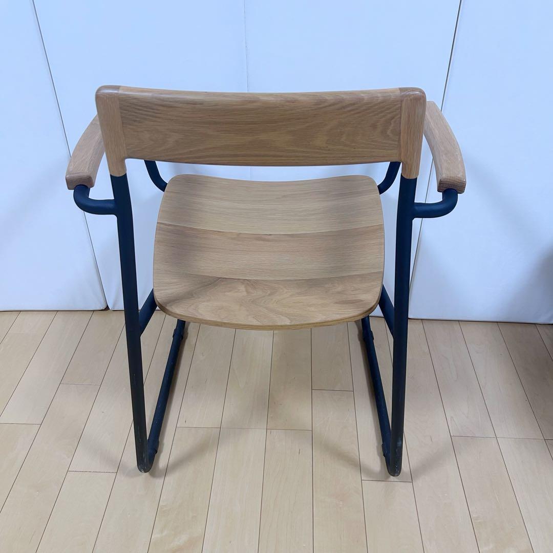 北欧 モリヨシ Flo POKKYARMCHAR ナラ材 アーム付き 天然木希少