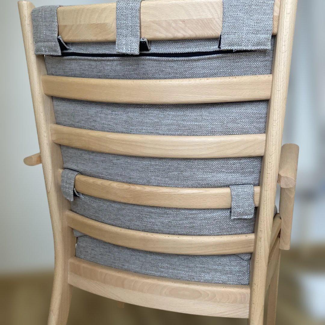 ニトリ Nコレクション C-27M 肘付き　ダイニングチェア