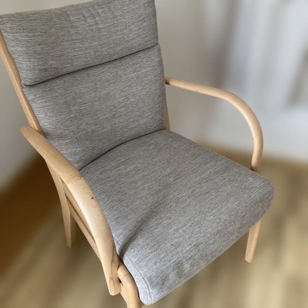 ニトリ Nコレクション C-27M 肘付き　ダイニングチェア