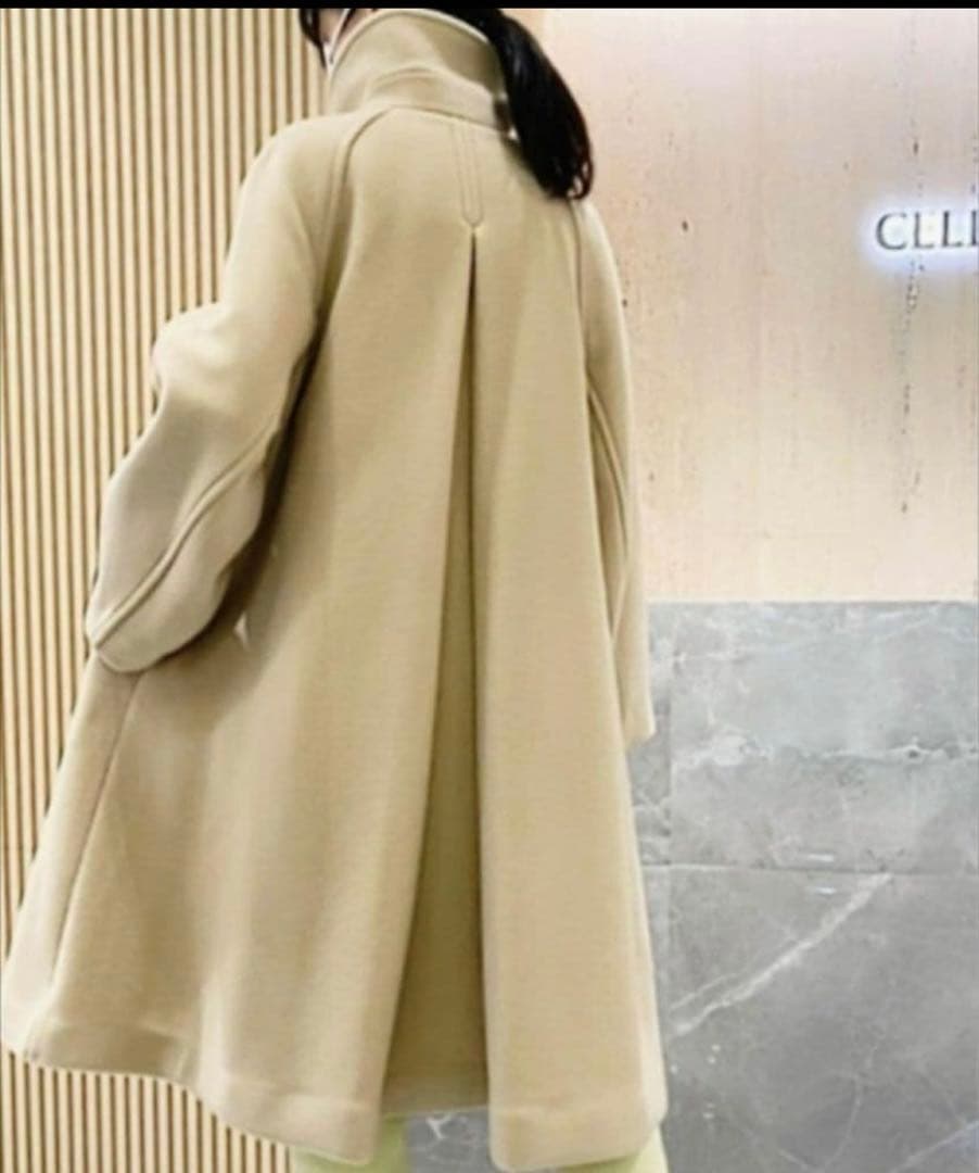 CELFORD セルフォード Aライン スタンドカラー コート ベージュ