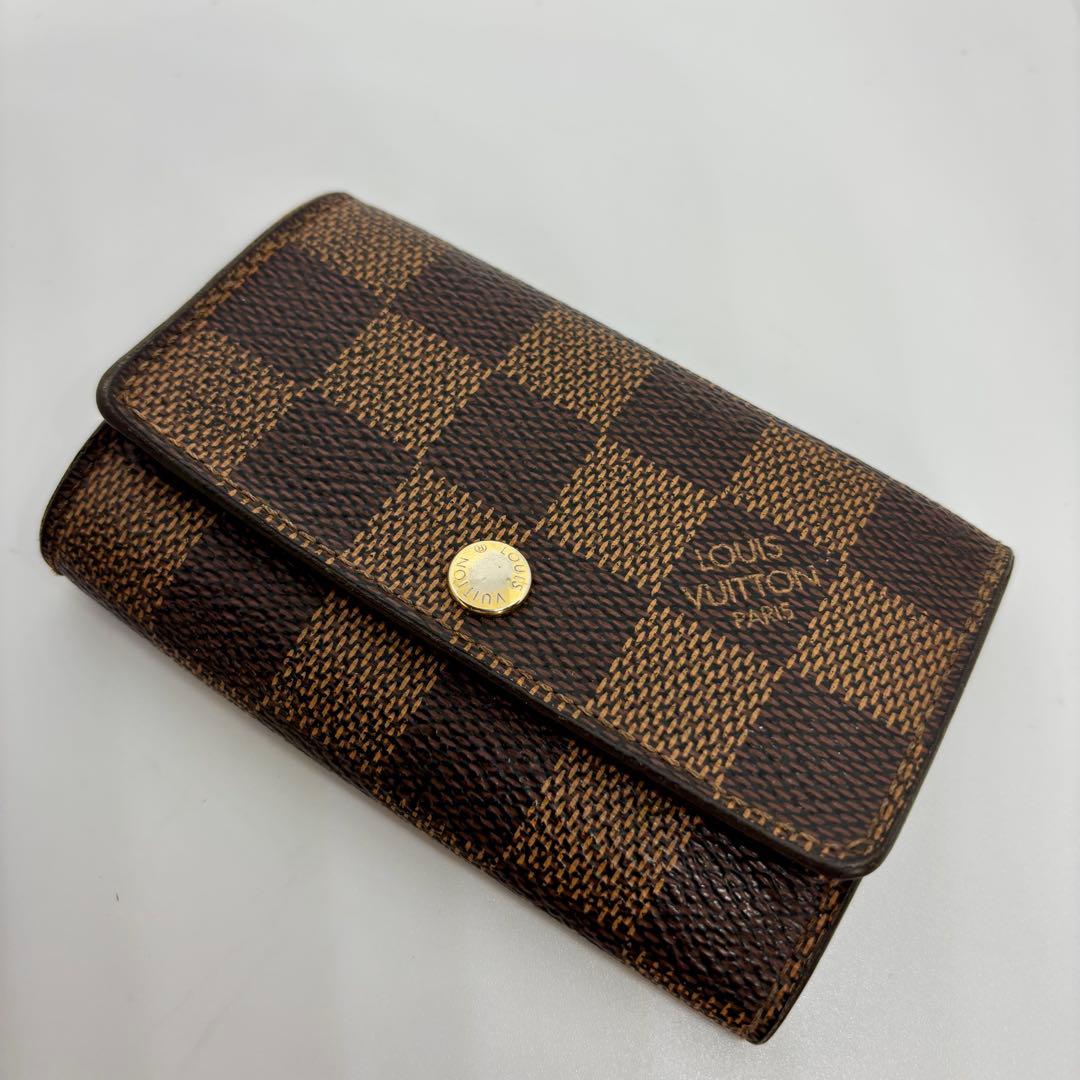 【良品】【ルイヴィトン】ダミエ ミュルティクレ6 6連キーケース キーホルダー