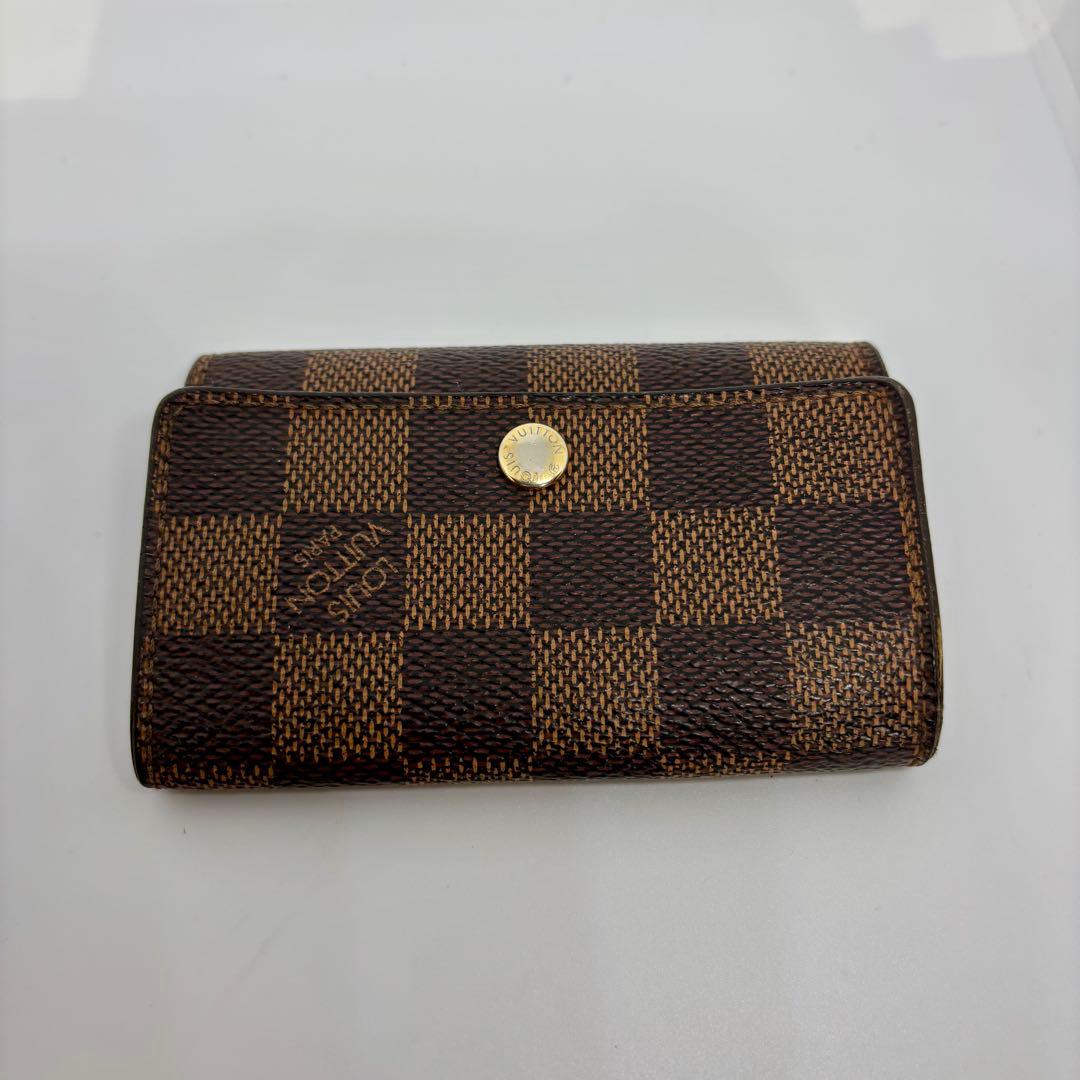【良品】【ルイヴィトン】ダミエ ミュルティクレ6 6連キーケース キーホルダー