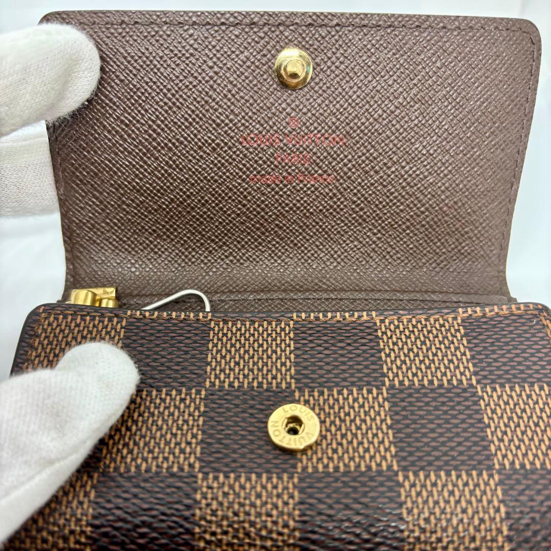 【良品】【ルイヴィトン】ダミエ ミュルティクレ6 6連キーケース キーホルダー