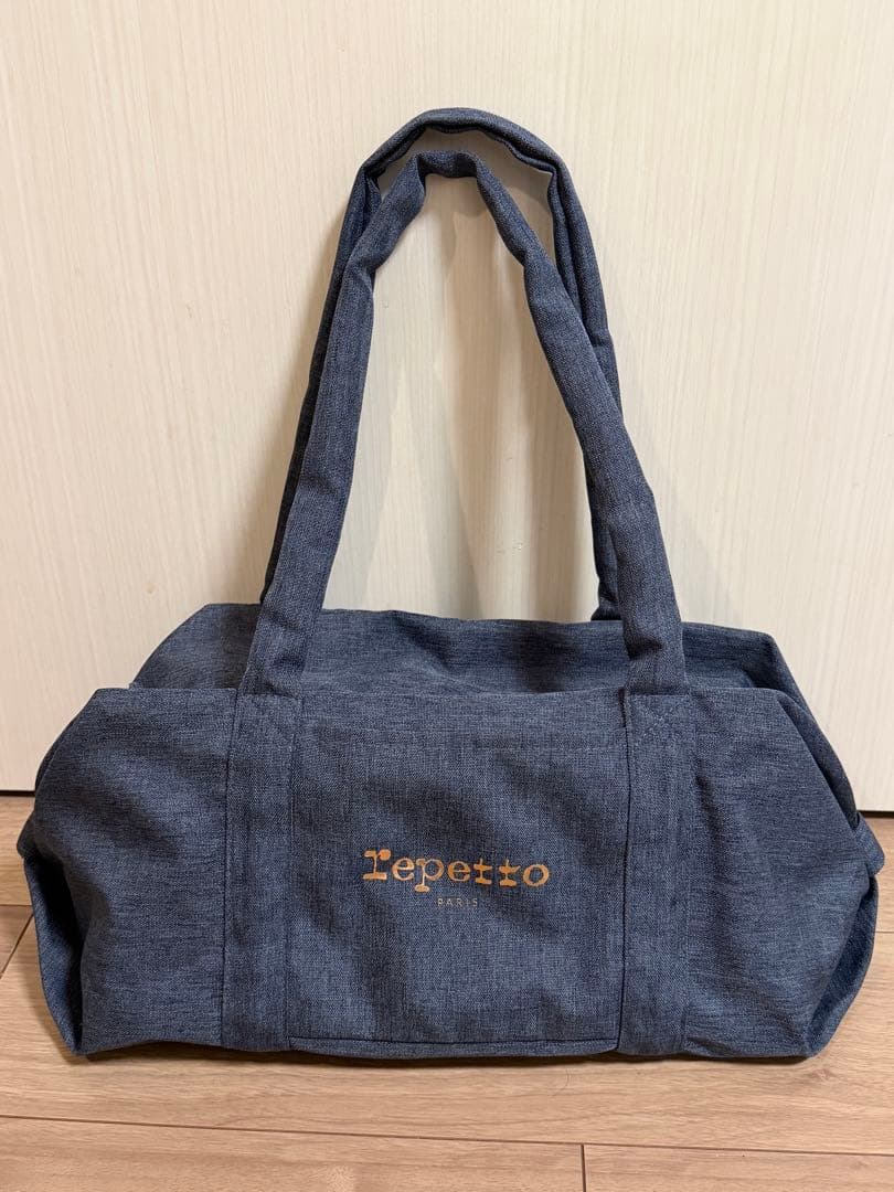 Repetto サイドリボンドラムバッグ【デニム素材】 - バレエ安い