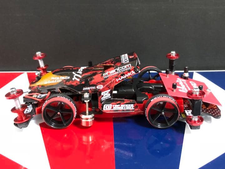 ミニ四駆  完成品 MAフルカーボン  レッドショットjr