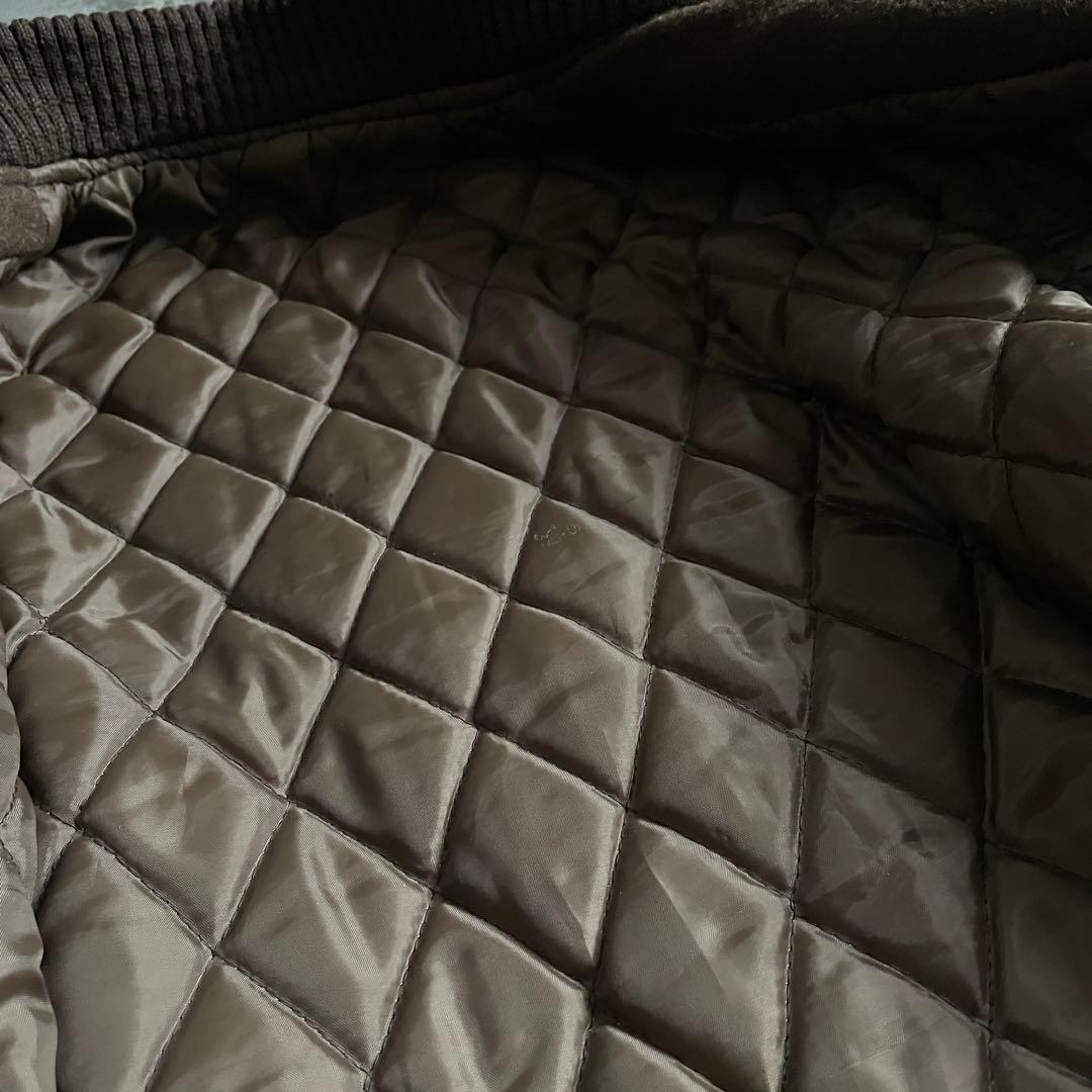 90's Scoop Brown“牛革“stadium jacket