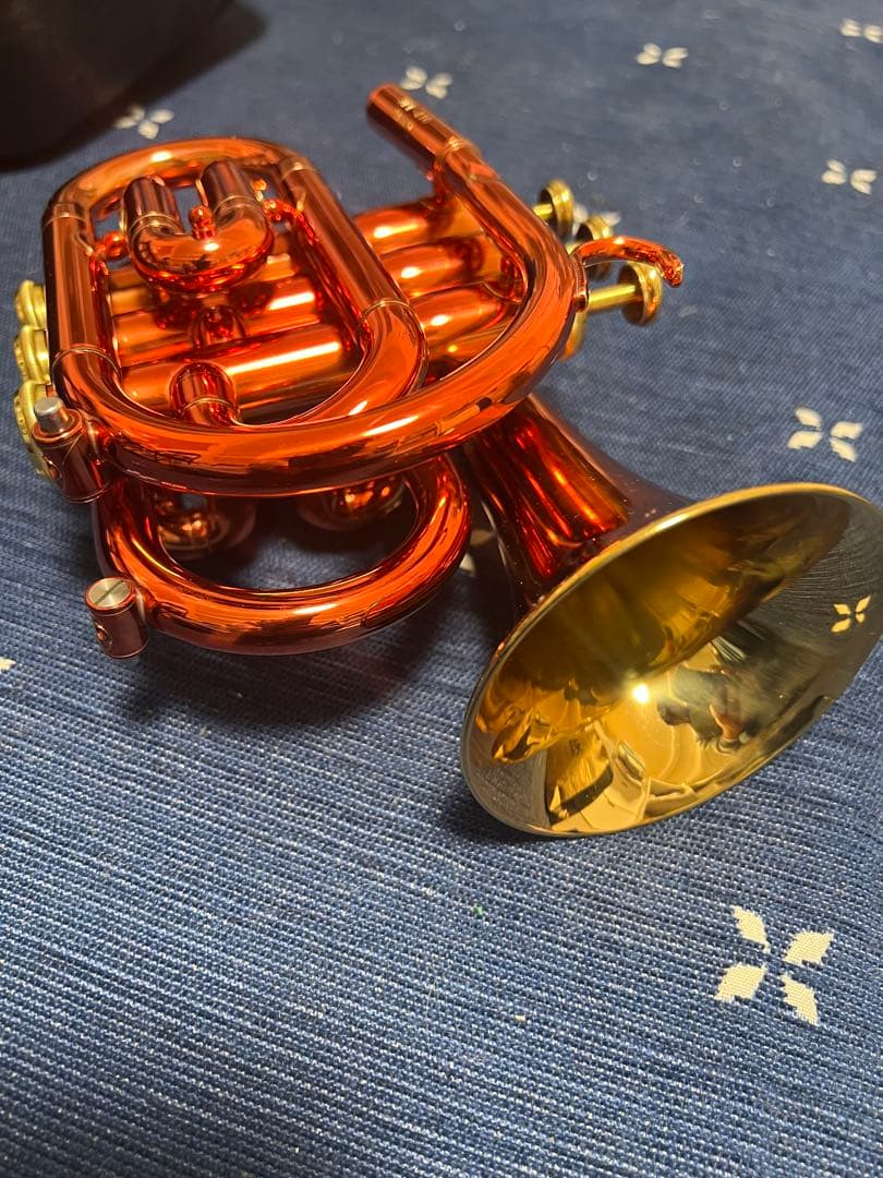 ジュピターポケットトランペットJPT-416 ケース・マウスピース付き