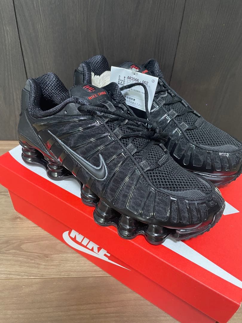 W NIKE SHOX TL BLACK 25.0cm ショックスTL