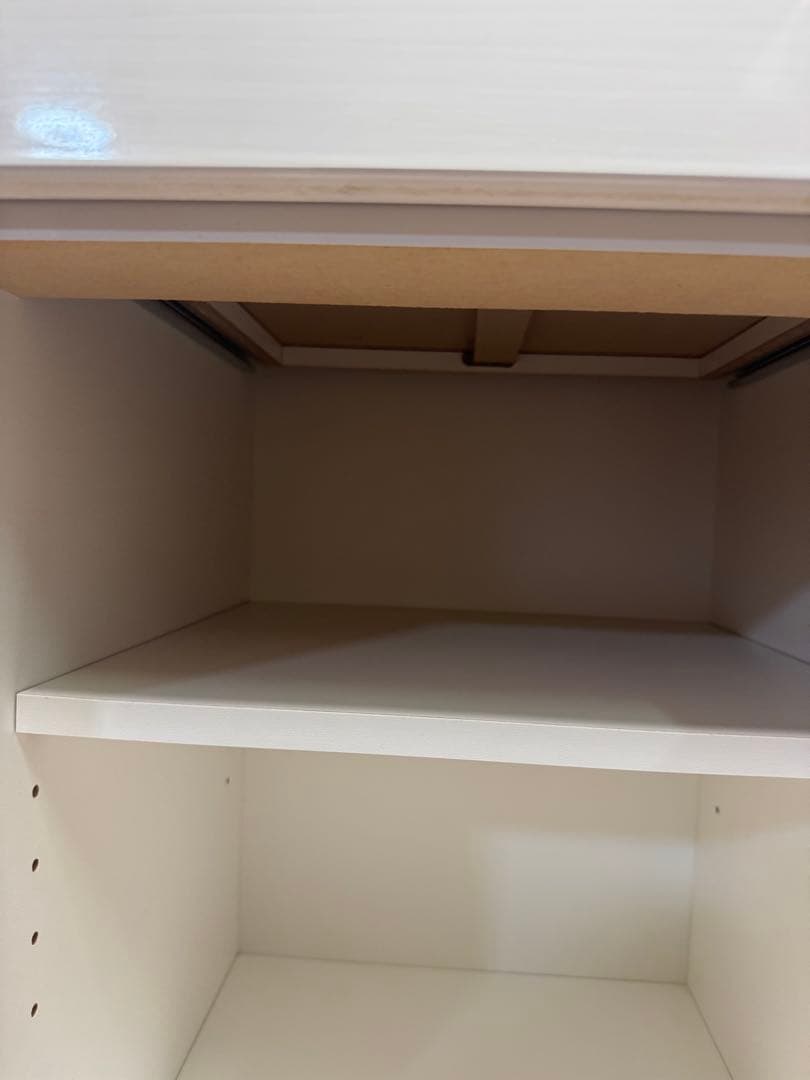 ニトリ　レンジ台　カップボード　キッチン収納　白