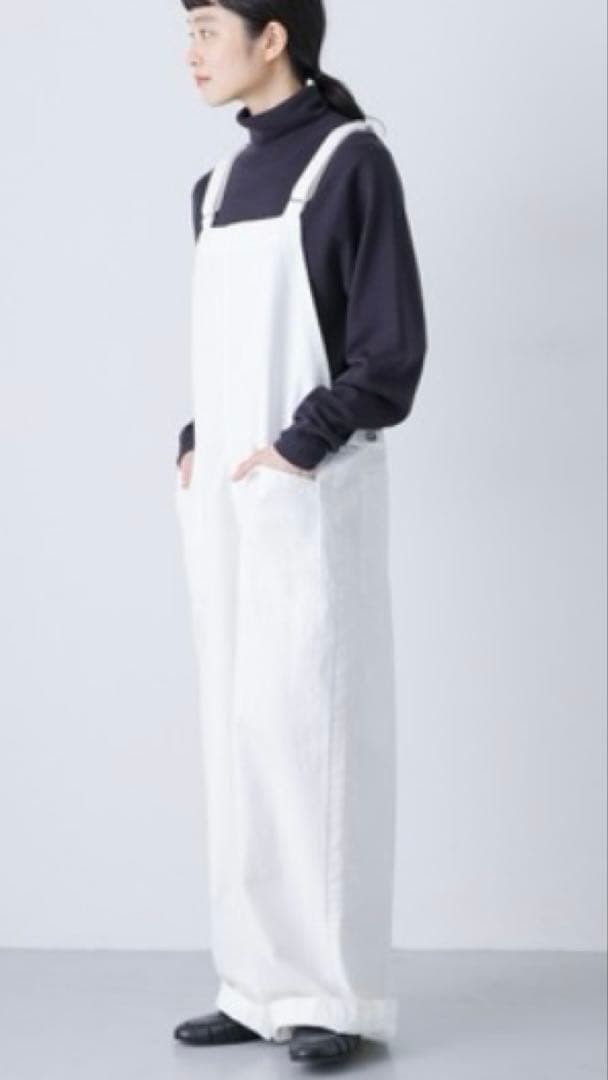 かぐれホワイトデニムサロペット