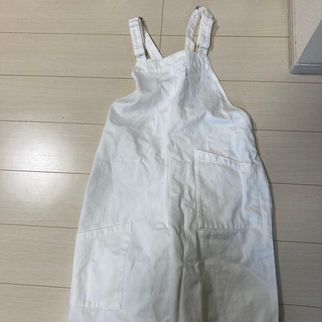 かぐれホワイトデニムサロペット