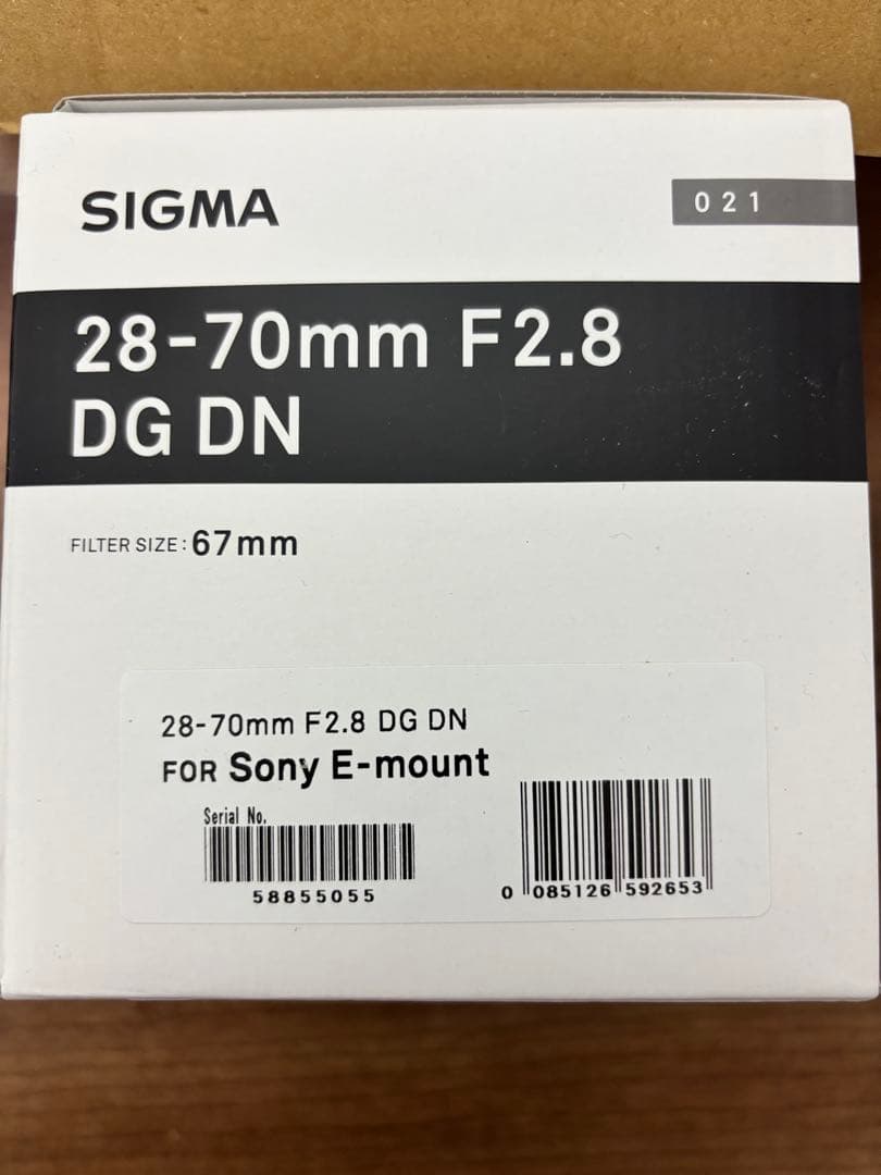 【新品】シグマ SIGMA 28-70mm F2.8 DG DN Eマウント