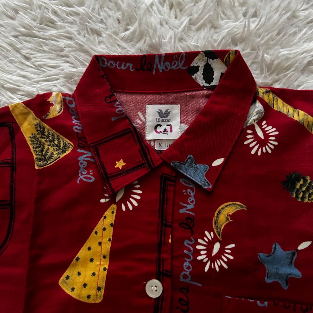 新品　タグ付き　Wacoal ワコール　パジャマ　セットアップ　クリスマス柄