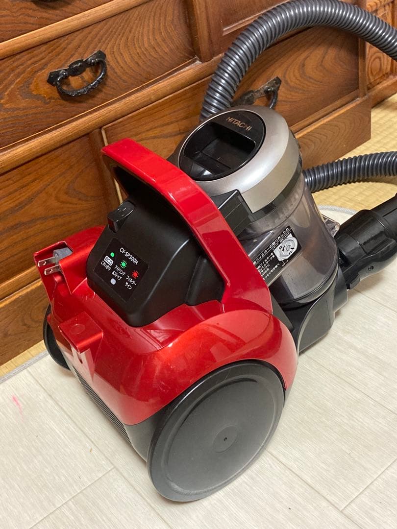 日立 SALE！掃除機 日本製 軽量 CV-SP300H R ルビーレッド