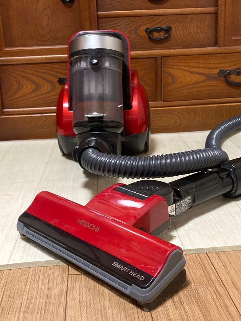 日立 SALE！掃除機 日本製 軽量 CV-SP300H R ルビーレッド