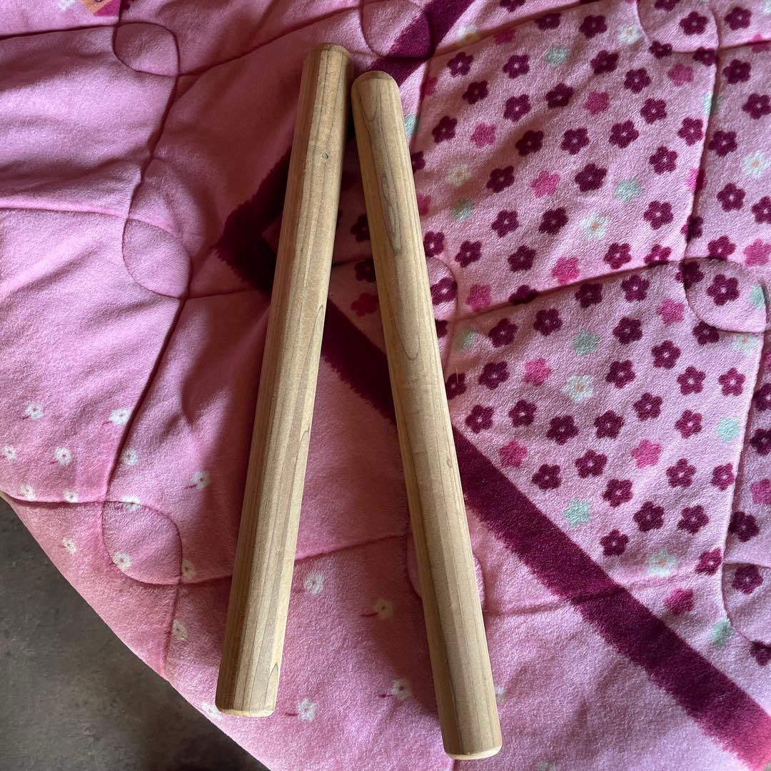 長胴太鼓　打面2尺巻耳 径60cm 耳あり　バチ2本付き　胴長さ77cm 重い