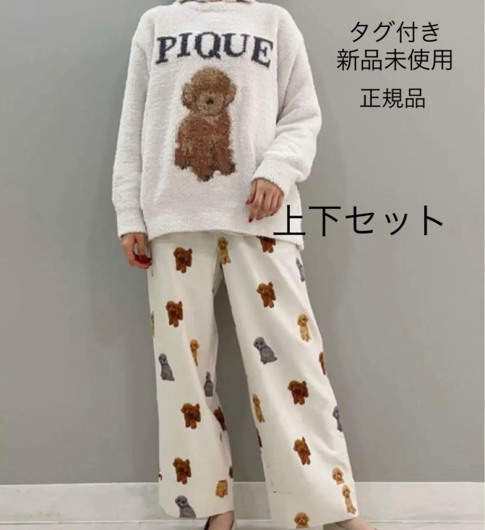 ジェラートピケ トイプードルジャガードプルオーバー＆トイプー柄ネル