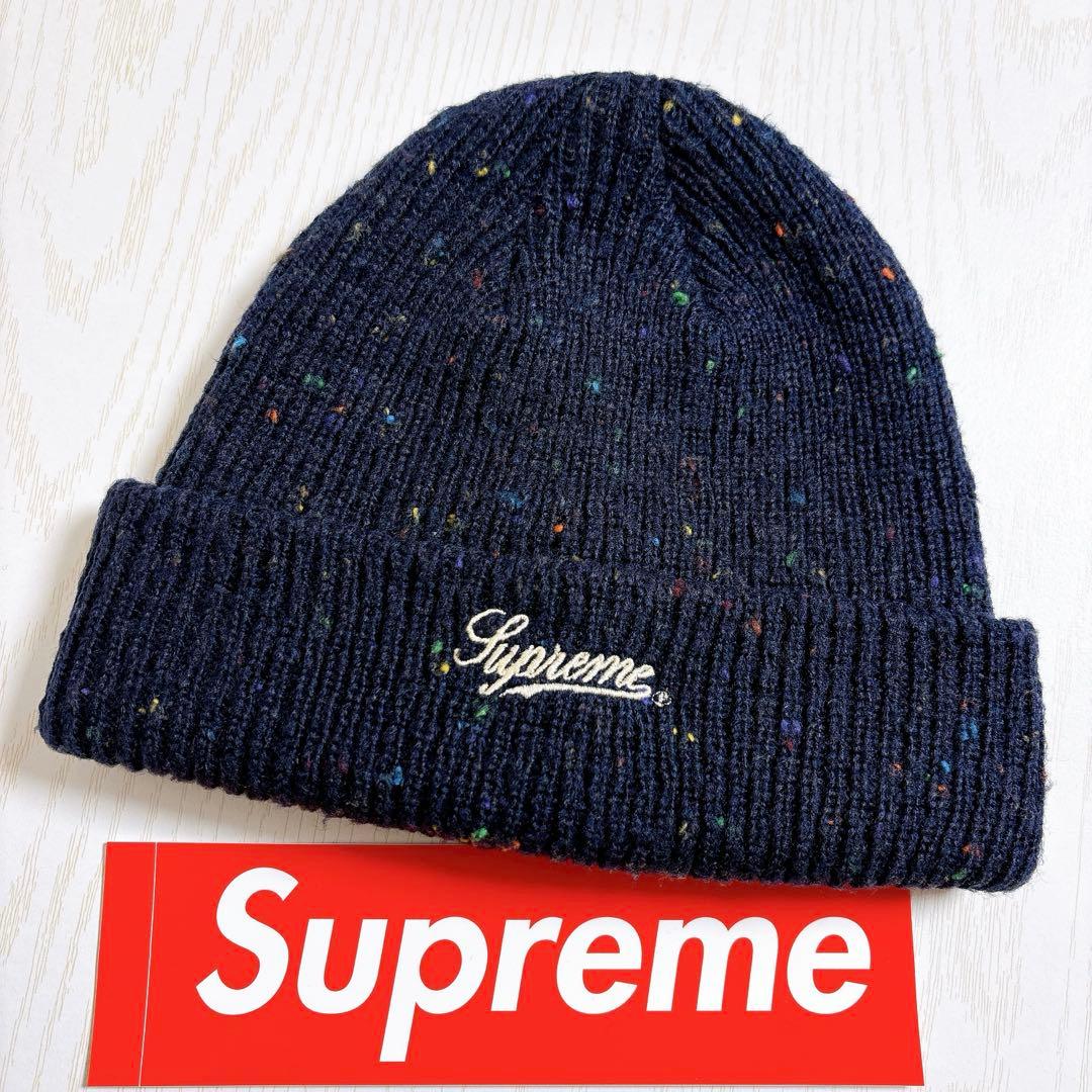 Supreme Speckle Beanie ニット帽 ビーニー ネイビー 紺 シュプリーム
