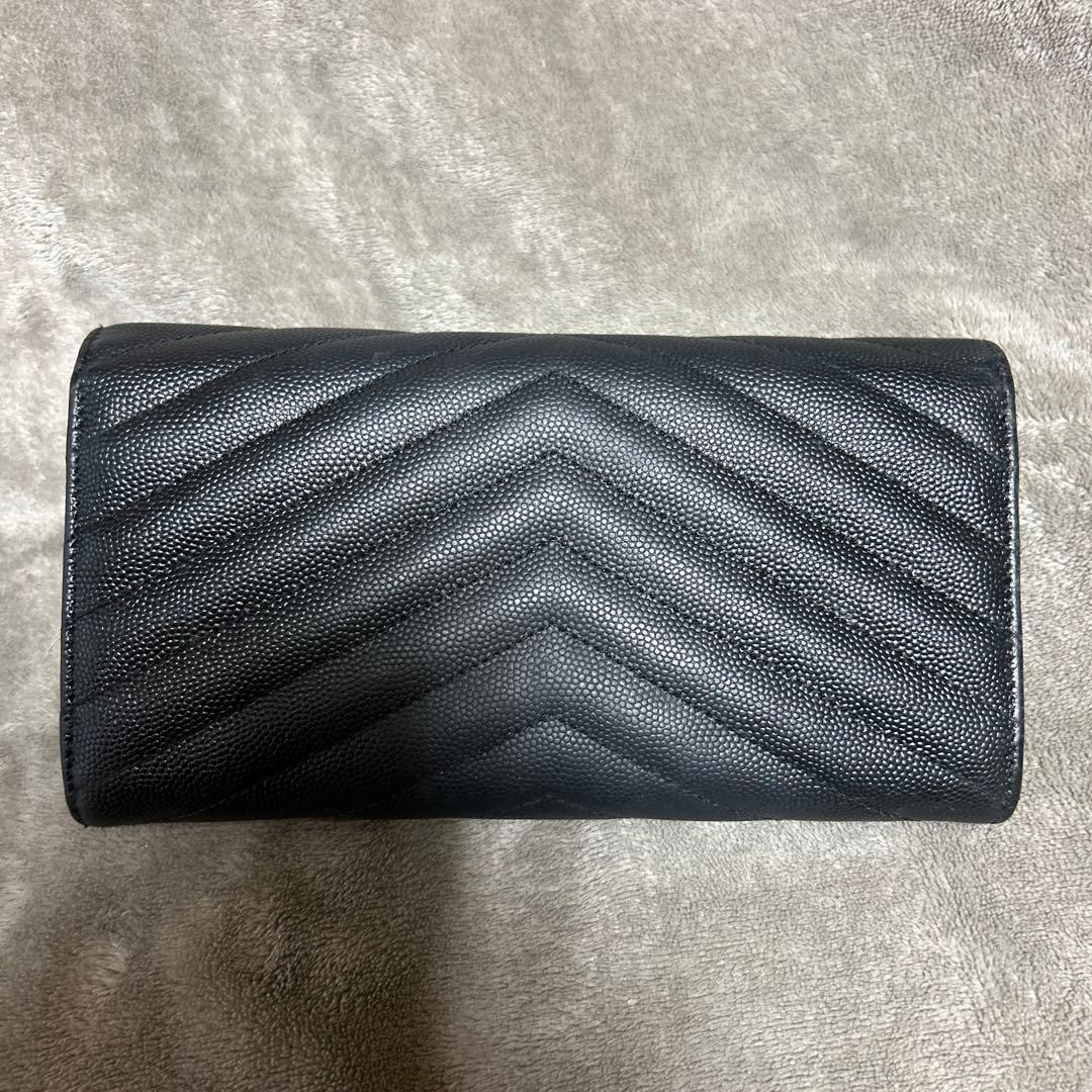 YSL ブラックレザー 長財布
