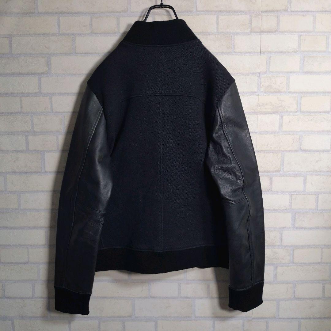 シャマ★shama 日本製 馬革 アームレザー 裏メッシュ スタジャン 灰黒 L