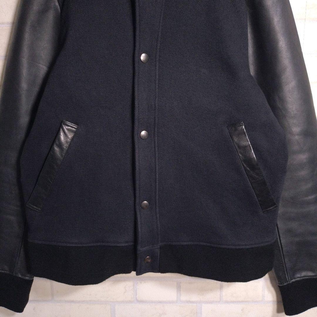 シャマ★shama 日本製 馬革 アームレザー 裏メッシュ スタジャン 灰黒 L