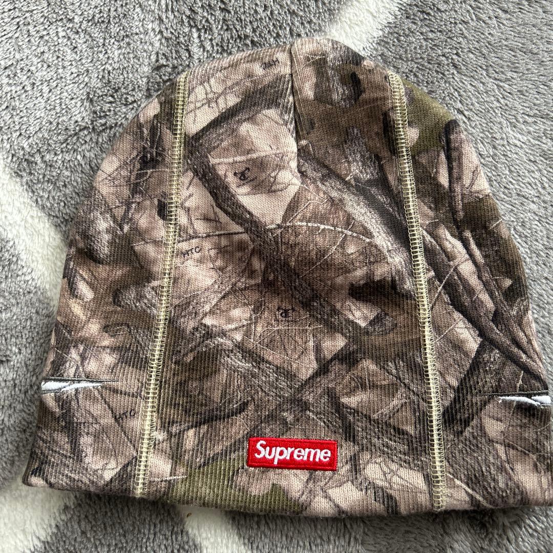 Supreme カモフラージュ ニット帽