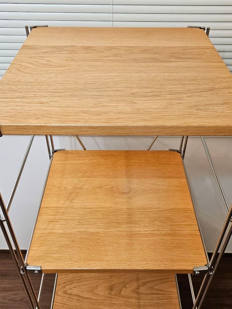 無印良品 ステンレスユニットシェルフ 120cm帆立 棚幅42cmタイプ