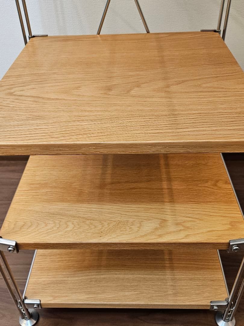 無印良品 ステンレスユニットシェルフ 120cm帆立 棚幅42cmタイプ