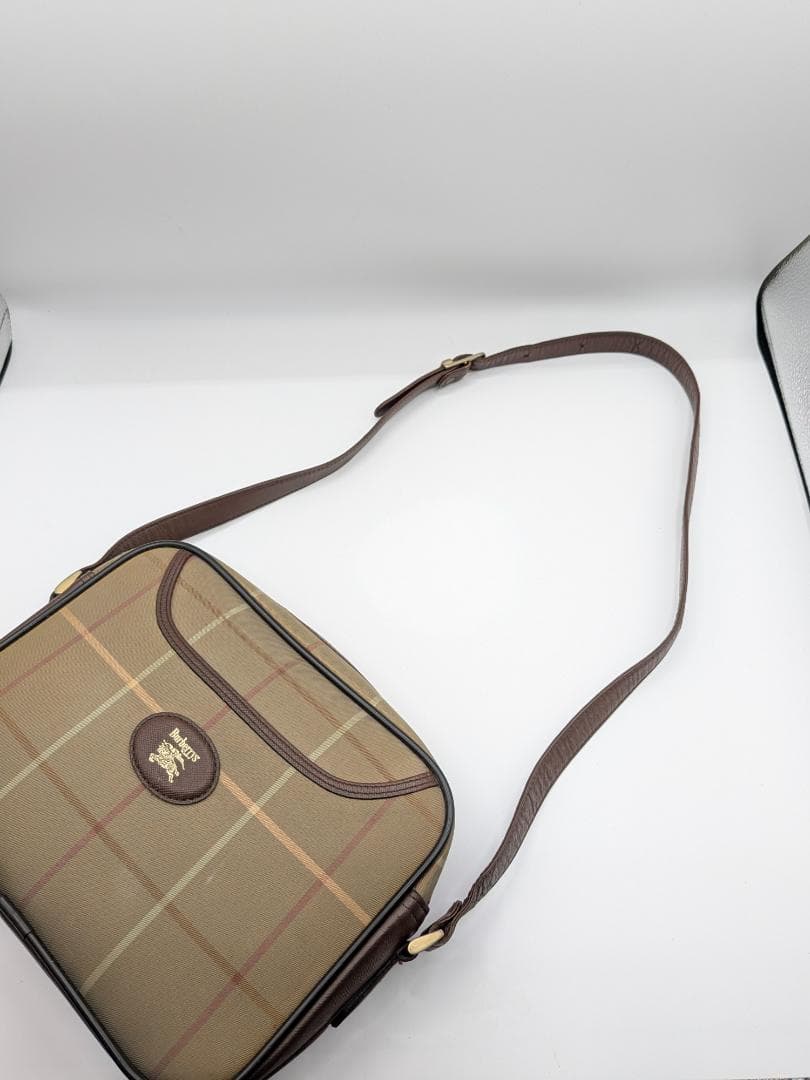 良品✨ バーバリー ショルダーバッグ キャンバス ベージュ 0LF