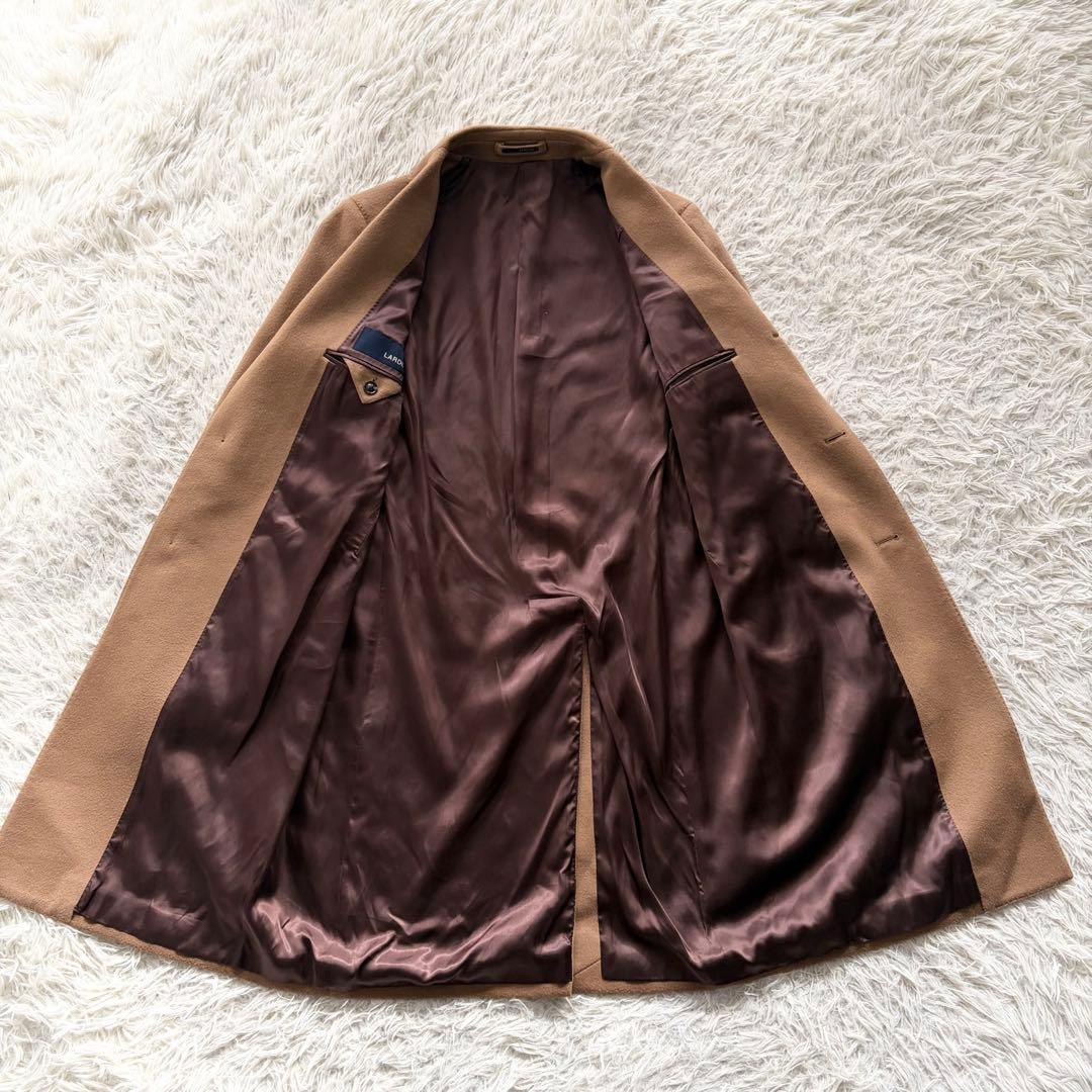 <23AW> LARDINI 新ロゴ キャメル ウール チェスターコート 44