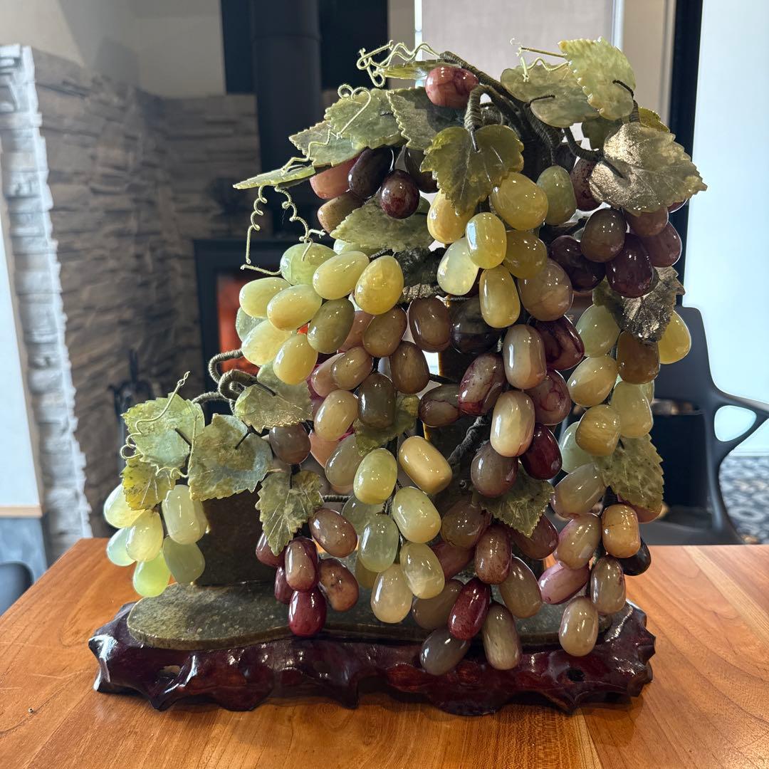 ぶどうの装飾品 石製 置物