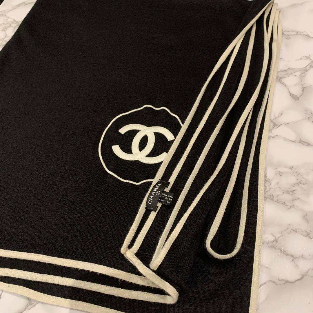 シャネル　2019SS ロングストール　 ブラック　CCマーク　ココマーク