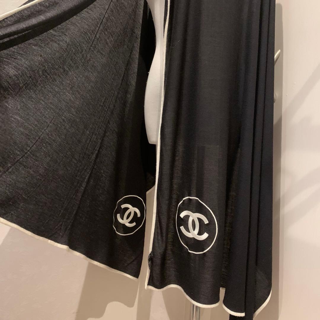 シャネル　2019SS ロングストール　 ブラック　CCマーク　ココマーク