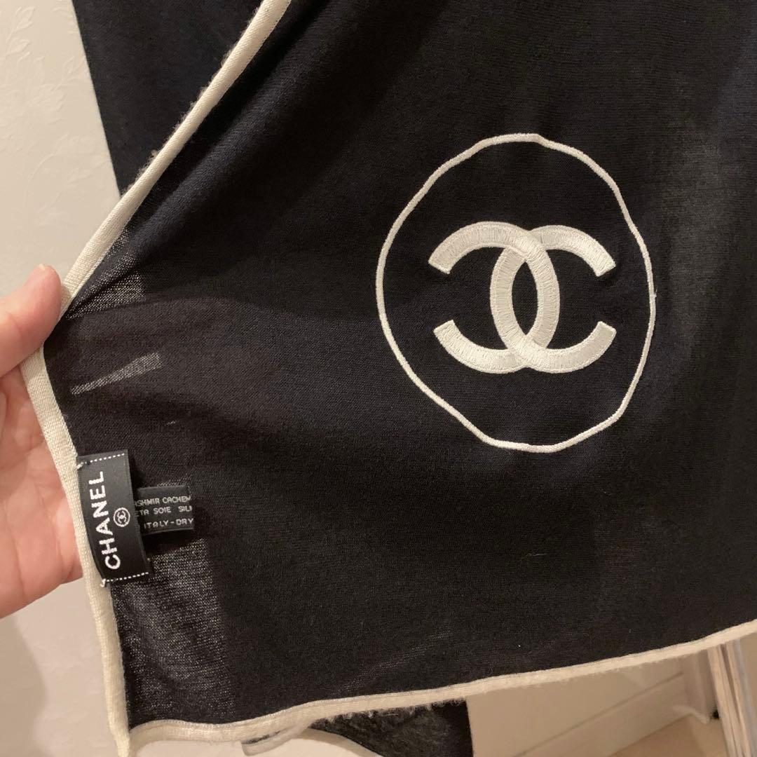 シャネル　2019SS ロングストール　 ブラック　CCマーク　ココマーク