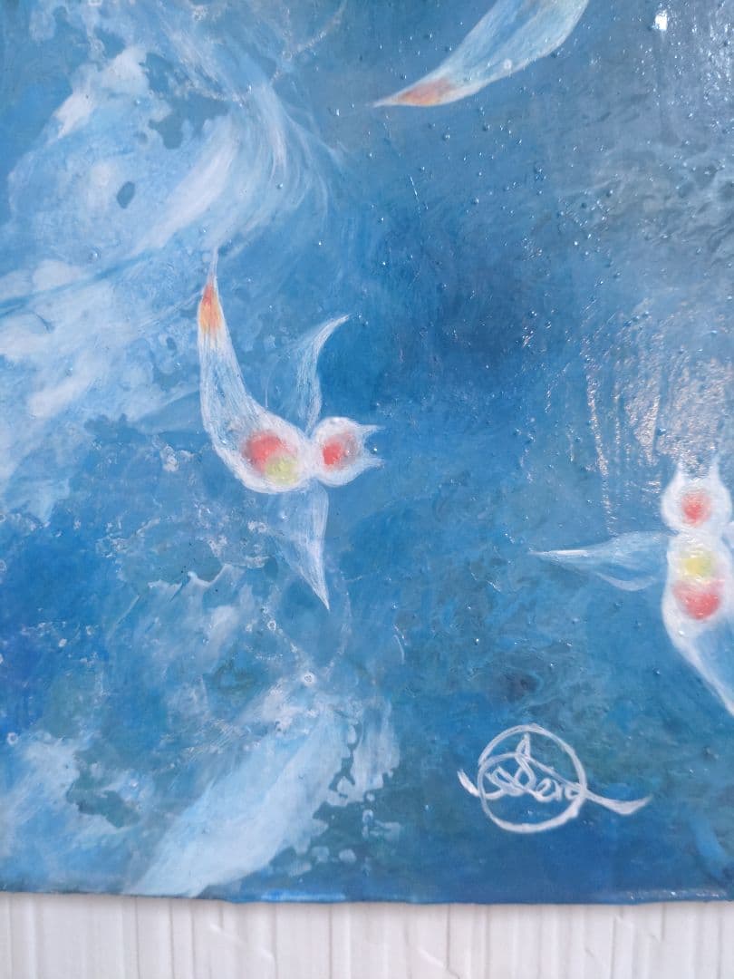 油絵【クリオネの夢】1点物の原画◆作者サイン入り/油彩画