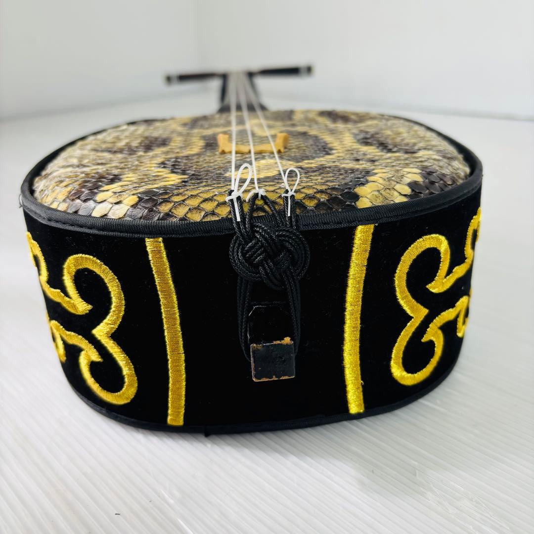 沖縄三線 本蛇皮 琉球 民族楽器 伝統楽器 入門 初心者 本格 琉球 弦楽器