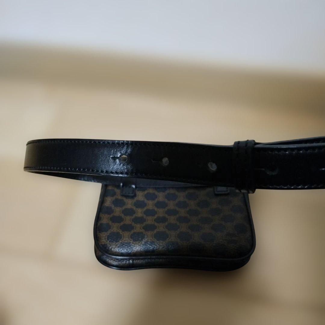 CELINEブラックドットパターンボディウエストバッグ 楽天市場