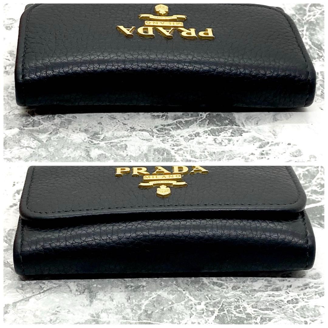 PRADA プラダ レザー キーケース 9連フック 黒 ブラック 箱付き