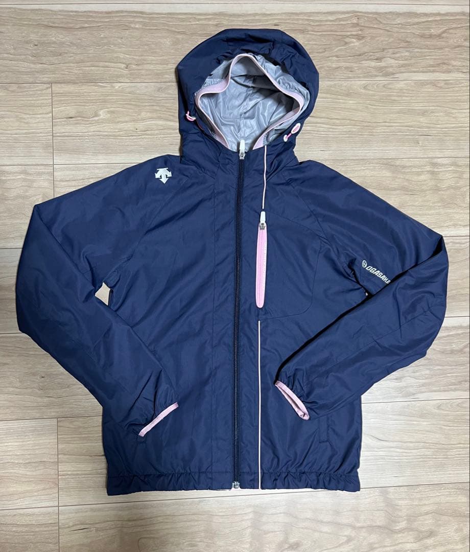 デサント オガサカスキー ウインドブレーカー セットアップ ネイビー　M