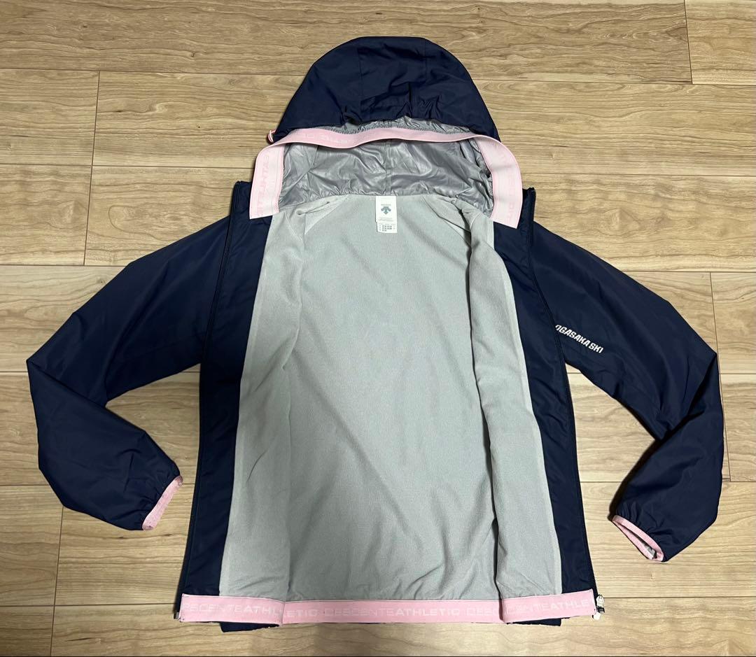 デサント オガサカスキー ウインドブレーカー セットアップ ネイビー　M