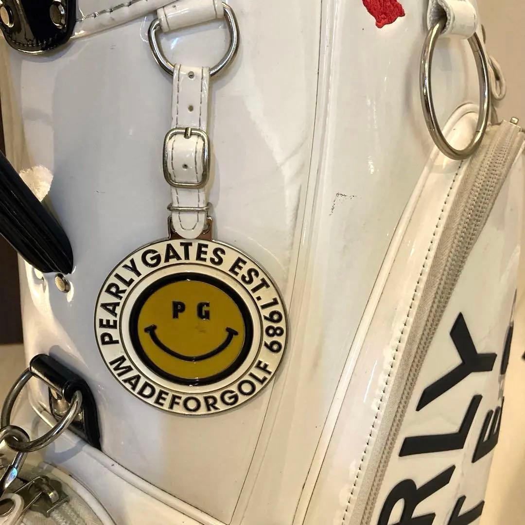 パーリーゲイツ　キャディバッグ　ゴルフバッグ　　　白　ホワイト