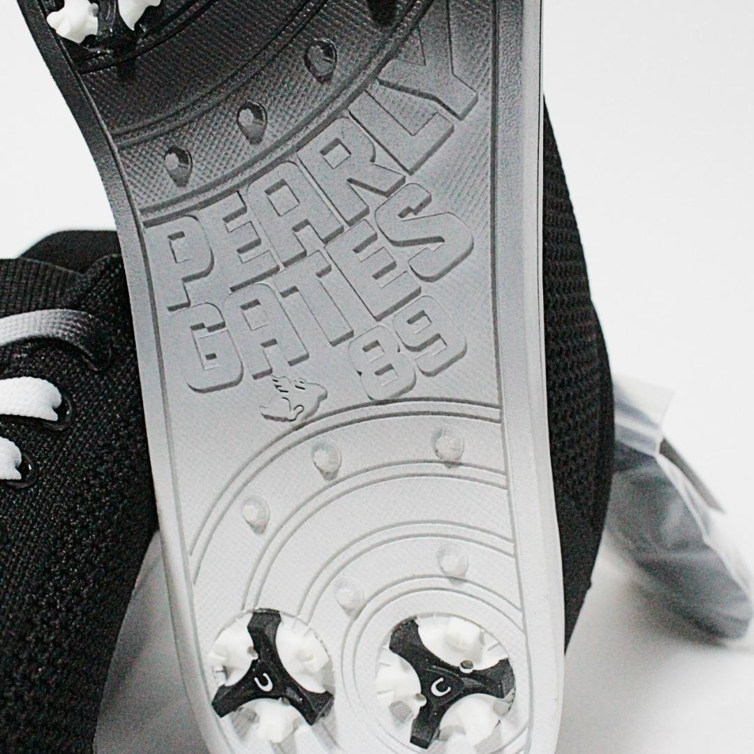 新品箱付 パーリーゲイツ スマイルニット ローカットシューズ 27.5cm 黒