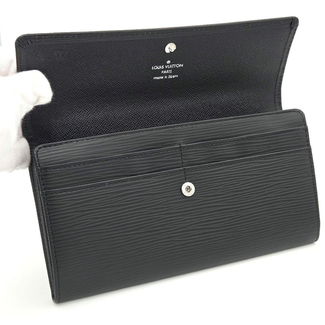 ルイヴィトン サラ エピ 黒 ノワール ブラック 男女兼用 長財布 M63742