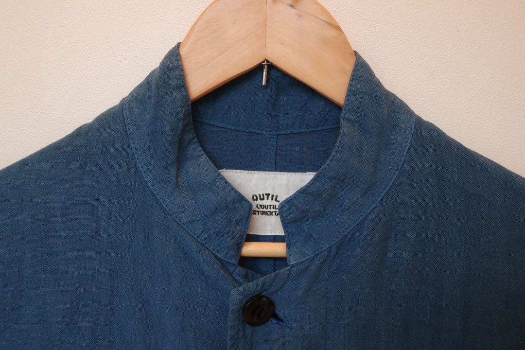 OUTIL ウティ リネン ロングコート 比翼ボタン フランス製 2