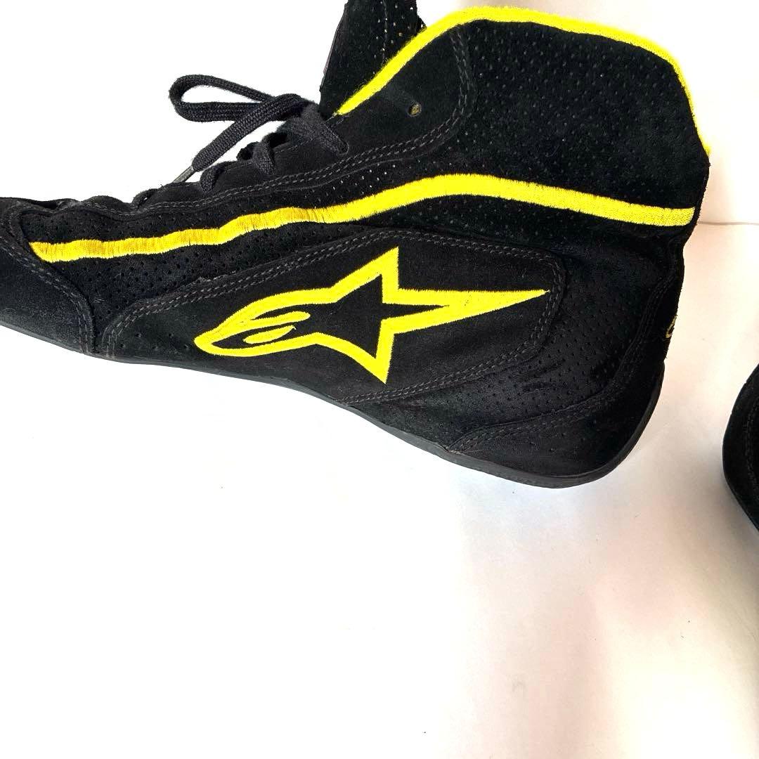 【美品】Alpinestarsハイカットレーシングシューズ ライディングバイク